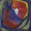 oil pastel on paper 25x25 cm